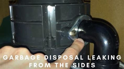 garbage disposal dripping from bottom|How to Tighten Seals and Stop a Garbage Disposal Leak from。